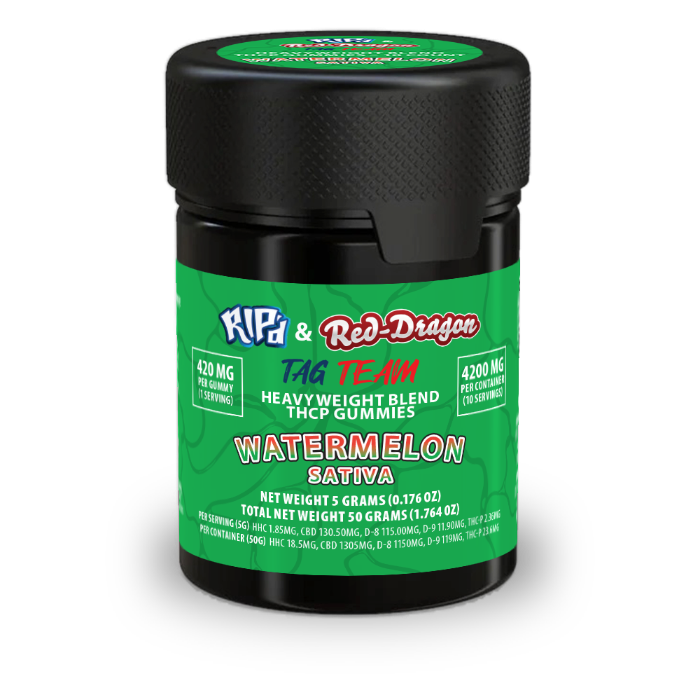 Rip'd & Red Dragon THC-P Gummies 10CT | Watermelon image 0