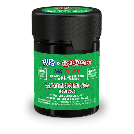Rip'd & Red Dragon THC-P Gummies 10CT | Watermelon image 0