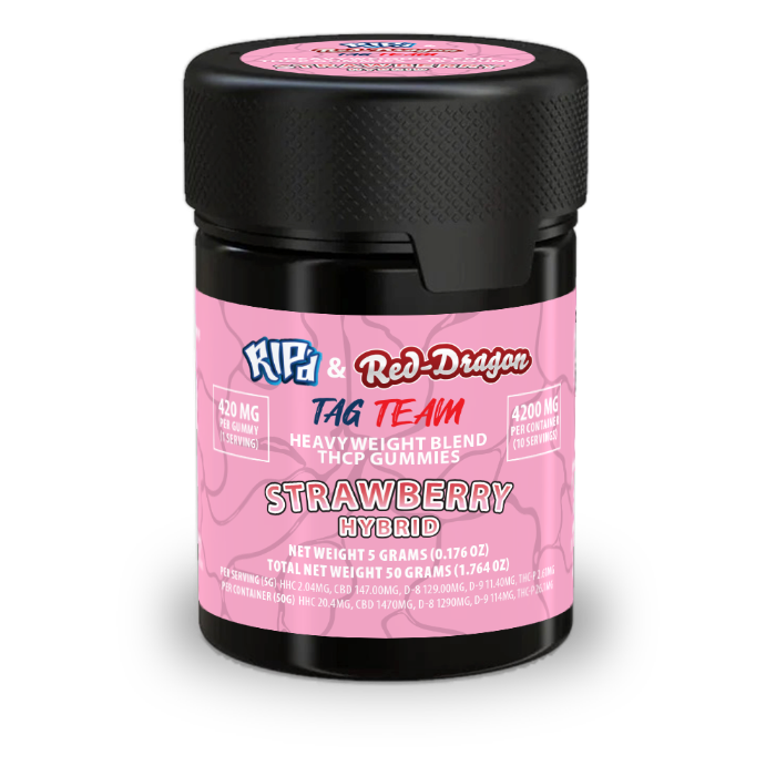 Rip'd & Red Dragon THC-P Gummies 10CT | Strawberry image 0