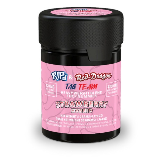 Rip'd & Red Dragon THC-P Gummies 10CT | Strawberry image 0