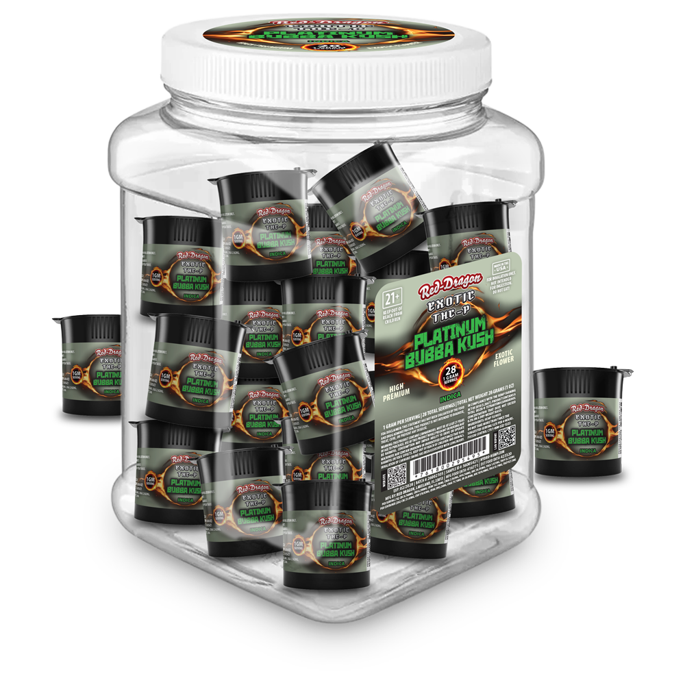 THC-P Exotic Platinum Bubba Kush | 1G 28Ct image 0