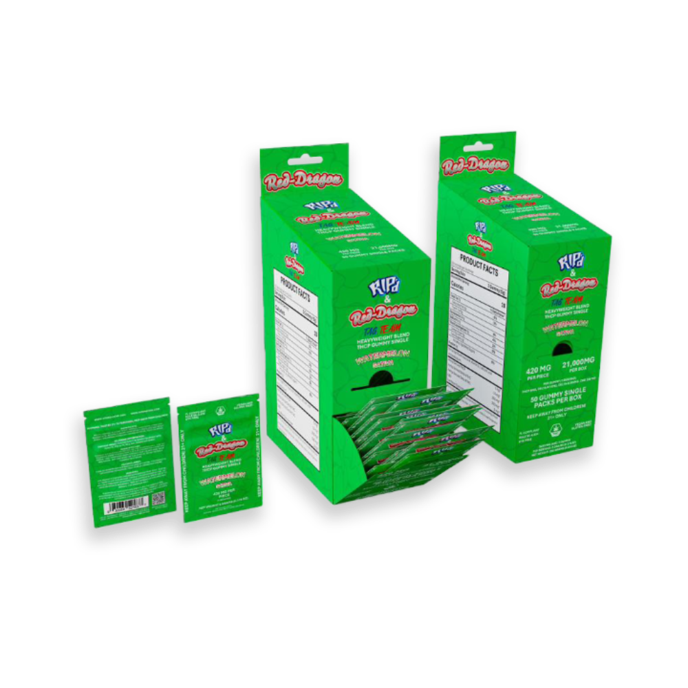 Rip'd & Red Dragon THC-P Gummies 50 CT | Watermelon image 0