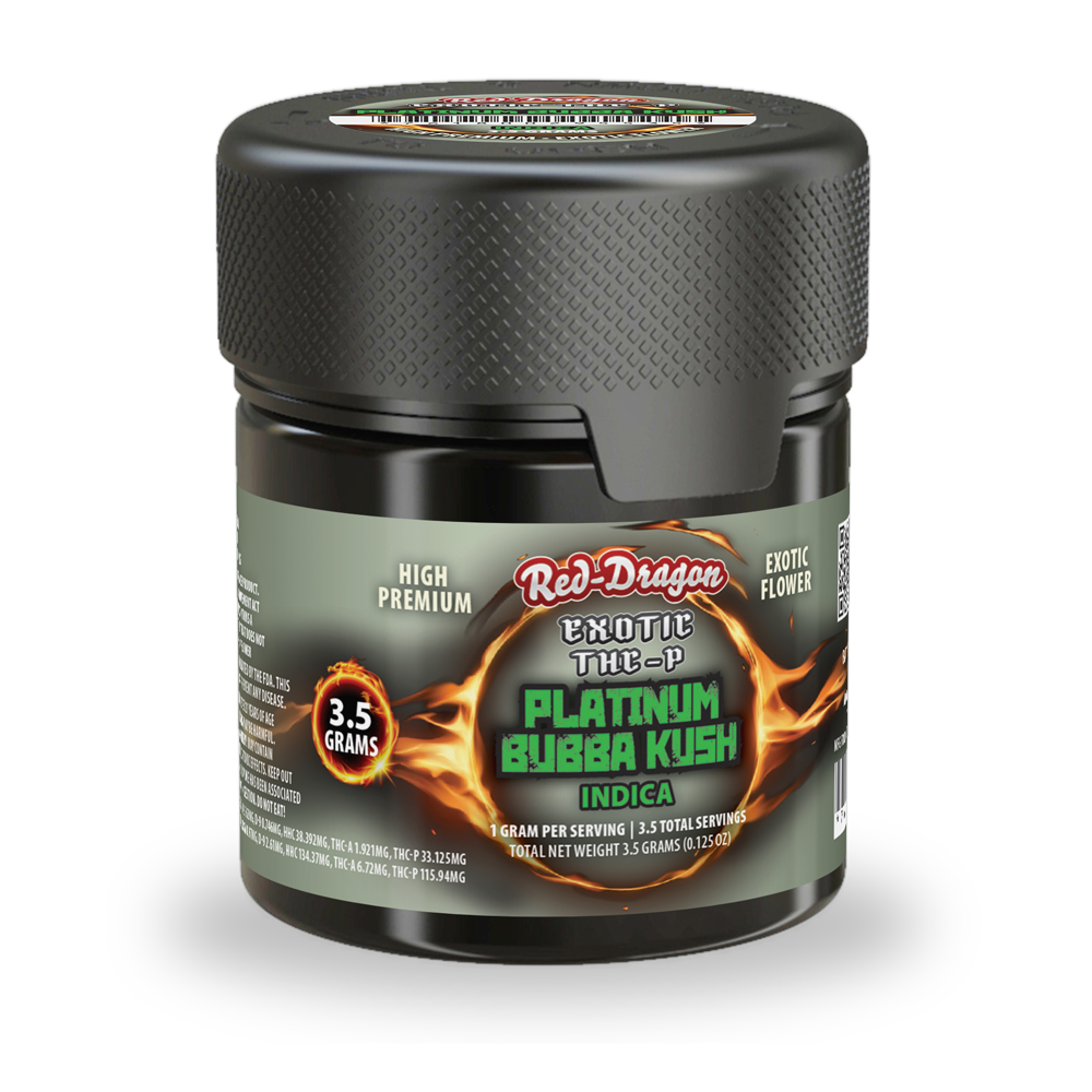 THC-P Exotic Platinum Bubba Kush | 3.5G image 0